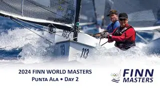 Highlights from Day 2 at the 2024 Finn World Masters