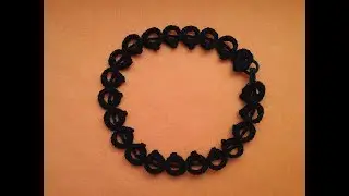 Choker crochet, ribbon lace