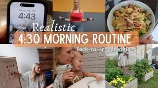 REALISTIC SCHOOL MORNING ROUTINE // MOM LIFE WITH A 14 YEAR OLD AND A TODDLER