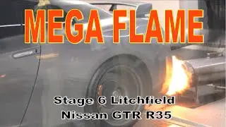 MEGA FLAME! Stage 6 GTR Dyno 850hp!!!!