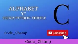 Draw letter C using Python Turtle | python turtle | python turtle graphics