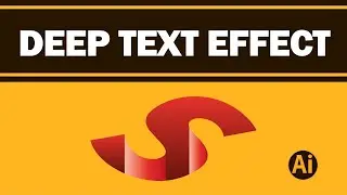 How to make Illustrator Deep Text Effect