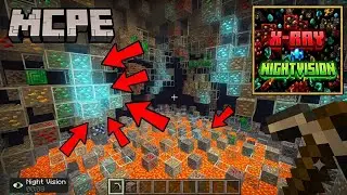 The ONLY Working X-Ray & Night Vision Texture Pack for MCPE!