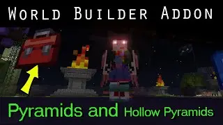 Draw Pyramids and Hollow Pyramids in Seconds! - World Builder Addon - Bedorck Minecraft