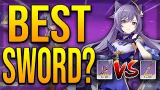 What is the BEST WEAPON for Keqing? Lion's Roar vs The Black Sword | Genshin Impact
