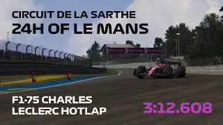 AC F1-75 Leclerc's Le Mans Hotlap - 3:12.608