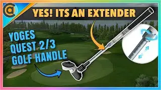 YOGES VR Golf Club Handle Compatible with Meta Quest 3 / Oculus Quest 2