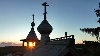 Деревня Маньга и часовня Рождества Богородицы.