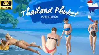 PATONG BEACH WALKING TOUR | Phuket Thailand Beach Walk 🇹🇭 #44