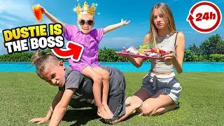 DUSTIE IS THE BOSS FOR 24 HOURS!! WE HAVE TO DO WHATEVER SHE SAYS! 😱