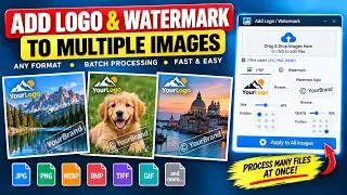 Add Logo & Watermark to Multiple Images | Ferqoly Convert