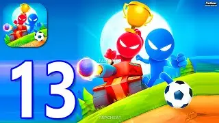 Stickman Party - Gameplay Part 13 Random MiniGames 1 2 3 4 Players Free Game Adventure New Update