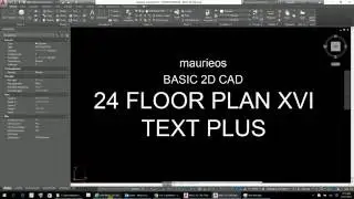 maurieos BASIC 2D CAD 24 FLOOR PLAN XVI TEXT PLUS
