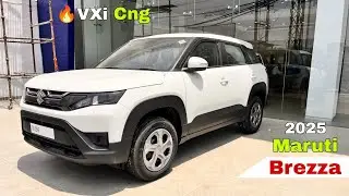 देसी Range Rover 🤠 New Maruti Brezza Vxi cng 2025 Price & features || Maruti Brezza 2025 ❤️