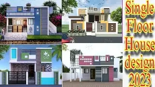 Single Floor House design//small house elevation design
