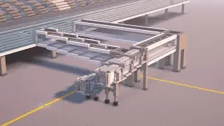 MINECRAFT | How to Build a Realistic Modern AIRPORT |Airport Jet Bridges | Step-by-step Tutorial 2/2