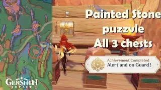 painted stone puzzle | Alert and on Guard | Genshin impact