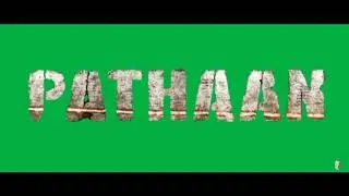 Pathaan title green screen video | shah rukh khan pathaan green screen | The Green Visuals