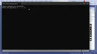 Instructional video on building a command line calculator(C++)