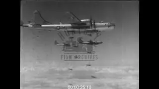 B-29 Bombers over Korea, Korean War, 1950s - Film 1017826