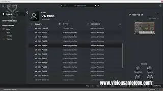 Arturia CS-80 V4 Presets - 1980 Vol.1 - Vicious Antelope presets walkthrough