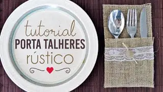 COMO FAZER PORTA TALHERES | rústico chique
