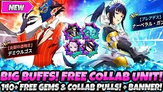 *LET'S GOOOOO!* HUGE BUFFS! FREE SSR! 140+ FREE GEMS & 30 COLLAB SUMMONS! + BANNER (7DS Grand Cross