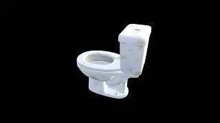 Low Poly Stylized Dirty Toilet - PBR - Prop 3D Model | Game Asset Showcase