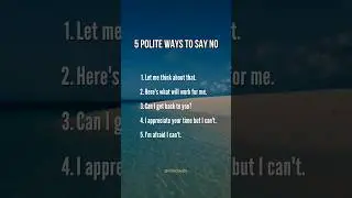 Ways to say No Nicely | Learn to say No | Life | Success | Wisdom #shorts #explore #motivation