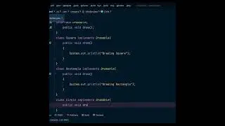 Interface example in JAVA || Methods implementation||