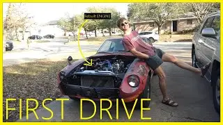 My 240z's first drive after // TOTAL ENGINE REBUILD //