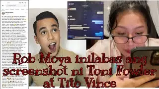 Bwelta ni Rob Moya gumawa daw ng pekeng account para sirain daw si Toni Fowler at Vince!