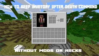 Minecraft How To Keep Inventory After Death No Mods or Hacks