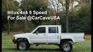 1987 Toyota Hilux Crew Cab 4x4 5 Speed Technical Evolution of Revolution For Sale CarCaveUSA