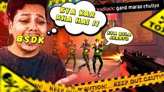WHY I CAN'T RANK UP IN VALORANT | TOXIC Mumbai Server FUNNY MOMENTS | Uncensored #arki #valorant