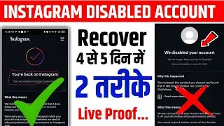 Instagram Disabled Account Recovery 2025 | How to Recover Disabled Instagram Account | manuzone