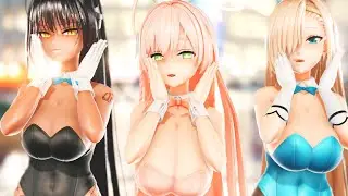 MMD : Koisuru Fortune Cookie - Hanako Asuna Karin (HD)【Ray-MMD】[1440p60]