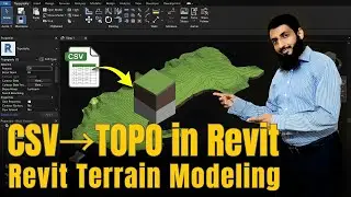 Create Toposolid from CSV in Revit at Actual Site Location | Import CSV to create Toposolid in Revit