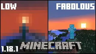 Minecraft 1.18.1 | Low vs. Medium vs. Fabolous Graphic Comparison