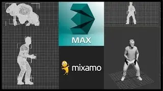 How to apply Animation to Mixamo 3D model in 3ds Max Tutorial(GTA 5 Trevor Animation)