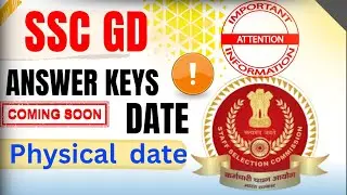 SSC GD Answer Keys Big Update 😱 || SSC GD Big update #sscgd #ssc