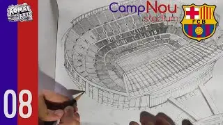 how to draw-camp nou stadium,FC Barcelona Home