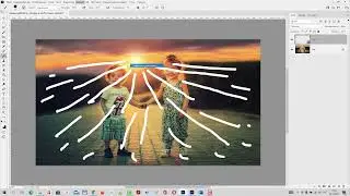 Как создать солнечные лучи на фотографии в Фотошопе