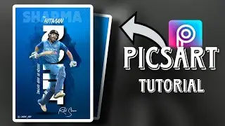 Rohit Sharma CDP Design in PicsArt App || Best Cricket Banner CDP editing || Sports Poster Design 🔥