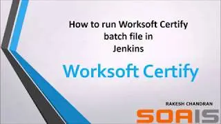 How to Run Certify Batch File From Jenkins By Rakesh MC