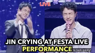 Jin Crying while Performing at BTS FESTA | Jin Emotional LIVE PERFORMANCE