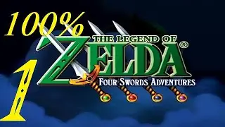 Lake Hylia, 1-1 | Zelda: Four Swords Adventures 100% Walkthrough 