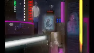 Cyberpunk MattePainting _ Anim on After Effects