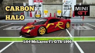 Iconic McLaren F1 GTR 1996: Diecast Tribute to Racing Excellence and Historic Performance Mini GT.