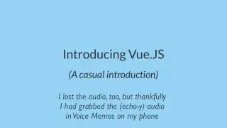 Intro to Vue.JS
